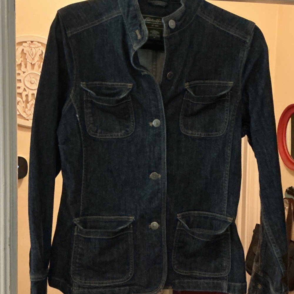 Eddie Bauer Dark Blue Denim Jacket - Picture 5 of 6